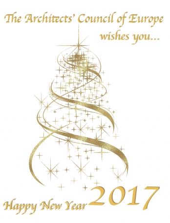 The Architect&#039;s Counsil of Europe wishes you Happy New Year 2017 
